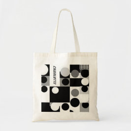 Bolsa Tote formato geométrico formato moderno 60s retrô Tote