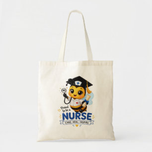 Bolsa Tote Formatura da Enfermeira Abelha Kawaii 2026