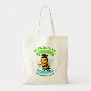 Bolsa Tote Formatura de Enfermeira Engraçada 2026 Abelha Dr. 