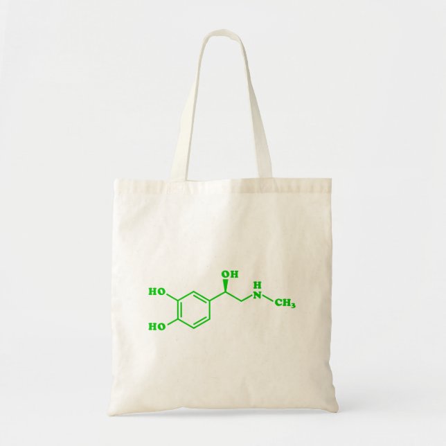 Bolsa Tote Fórmula Química Molecular Adrenalina (Frente)