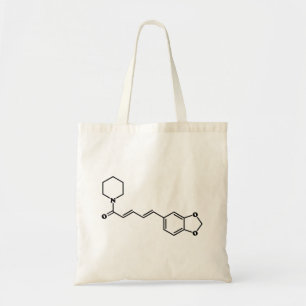 Bolsa Tote Fórmula Química Molecular de Piperina Piperina
