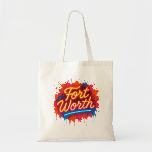 Bolsa Tote Fort Worth Non Street-art design (Frente)