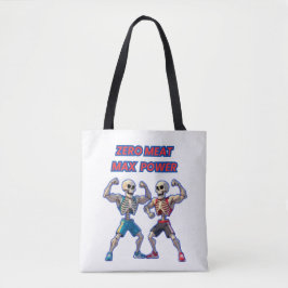 Bolsa Tote Forte até os Ossos – Design Divertido de Esqueleto