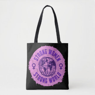Bolsa Tote Forte citação inspiracional feminina