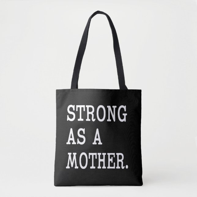 Bolsa Tote Forte como uma sacola da mãe (Frente)