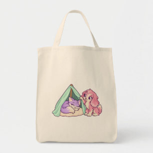 Bolsa Tote Forte de Cobertor Aconchegante da Lila e Peaches