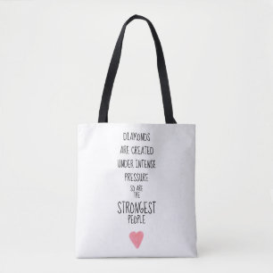 Bolsa Tote Forte Pessoas Inspirational Encorajando