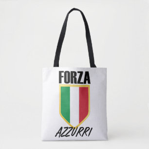 Bolsa Tote Forza Azzurri Itália Flag Soccer