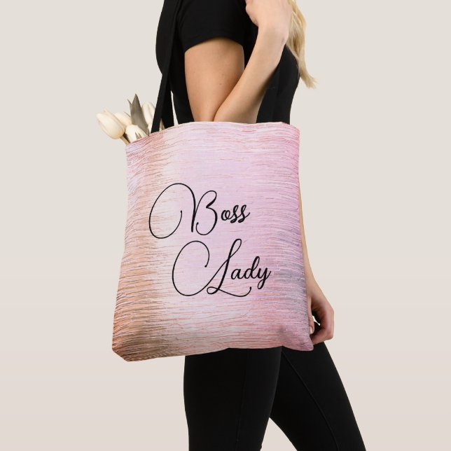 Bolsa Tote Fosco Cor-de-rosa-chic Lady Boss (Close Up)