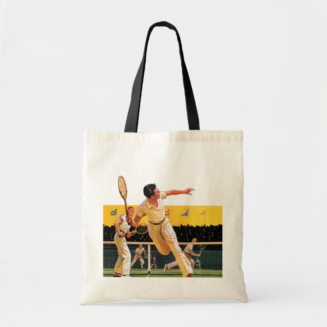 Bolsa Tote Fósforo do tênis dos dobros (Frente)