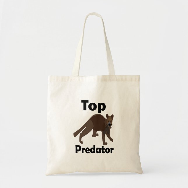 Bolsa Tote Fossa Carnívoro Predador Madagascar (Frente)