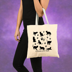 Bolsa Tote Foster Cat Mãe Canvas