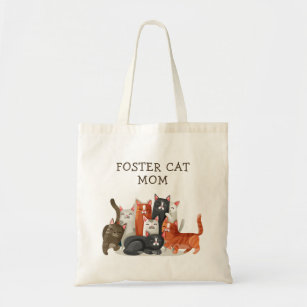 Bolsa Tote Foster Cat Mãe Gatinhos Bonitos Personalizados
