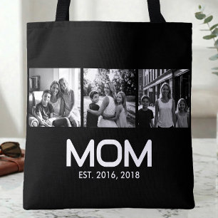 Bolsa Tote Foto 3 Filtro Preto e Branco Estabelecido pela Mãe