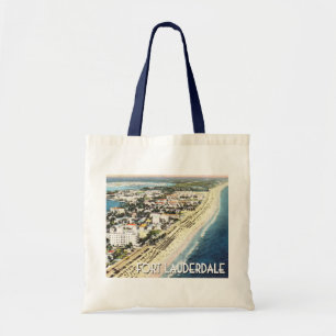 Bolsa Tote Foto aérea ventimétrica Fort Lauderdale Florida