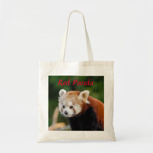 Bolsa Tote Foto bonito da panda vermelha