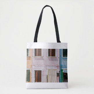 BOLSA TOTE FOTO DA CONSTRUÇÃO DE TINTA COM CURTINA AMARELA