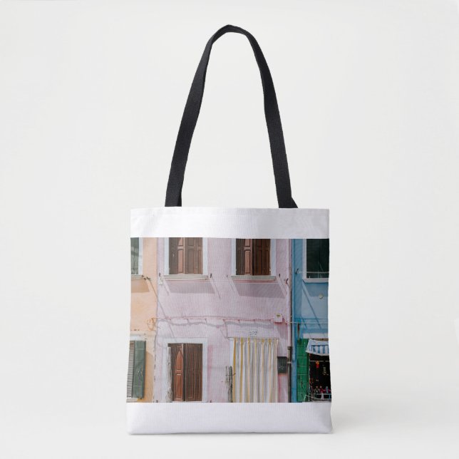 BOLSA TOTE FOTO DA CONSTRUÇÃO DE TINTA COM CURTINA AMARELA (Frente)