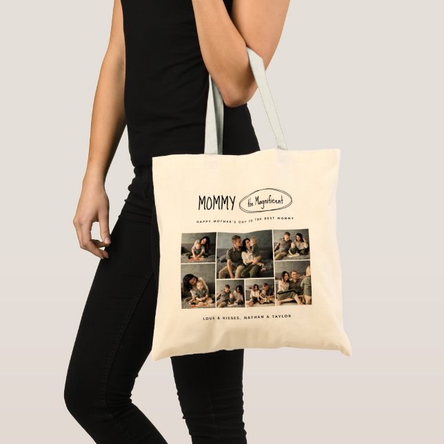 Bolsa Tote Foto da família de Dias de as mães personalizados (Frente (produto))