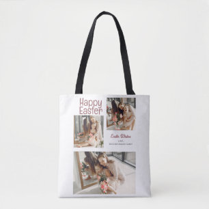 Bolsa Tote Foto da família Easter Eggs, Bênçãos de Páscoa Ele
