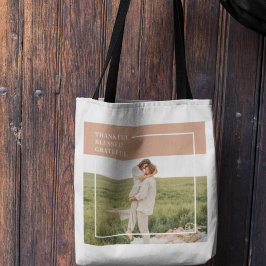 Bolsa Tote Foto da família moderna | Agradecido Grateful