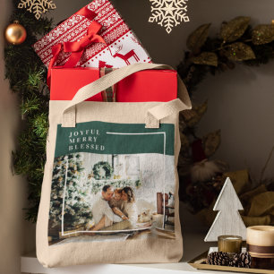 Bolsa Tote Foto da família moderna Feliz alegre abençoada