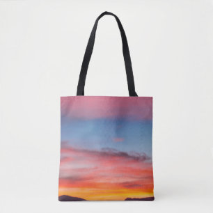 BOLSA TOTE FOTO DA MONTANHA EM FOTO AZUL AZUL DE PELE