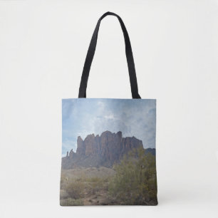 Bolsa Tote Foto da Montanha Superstition da arizona no Sudoes
