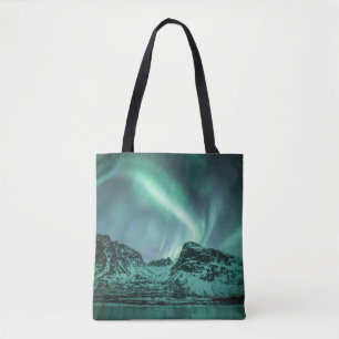 Bolsa Tote Foto da natureza da luz do norte
