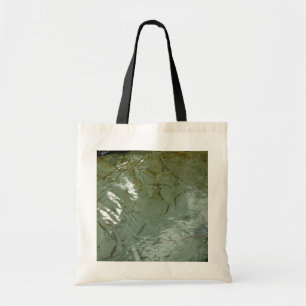 Bolsa Tote Foto da Natureza de Laje de Rocha Coberta de Água
