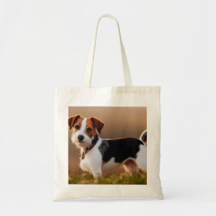 Bolsa Tote Foto de Cachorro Cachorro Russel Terrier