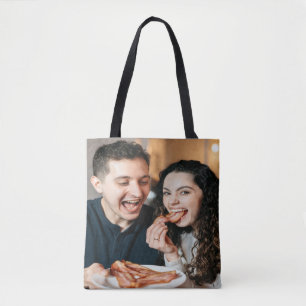 Bolsa Tote Foto de comer bacon Personalizar