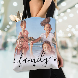 Bolsa Tote Foto de Família com Roteiro Simples Personalizado
