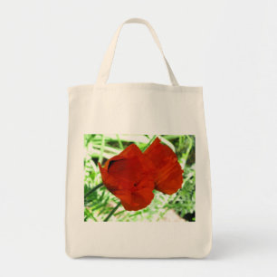 Bolsa Tote Foto de Flor de Duas Poppies Orientais