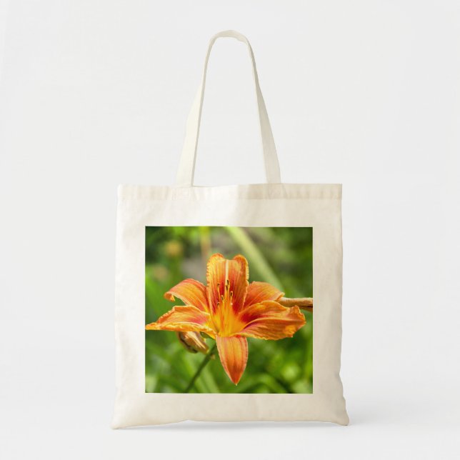Bolsa Tote Foto de flor Lily grande e bonita (Frente)