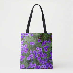 Bolsa Tote Foto de flores do Phlox púrpura em um