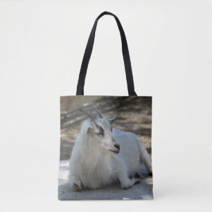 Bolsa Tote Foto de Gaiado Branco Bonito
