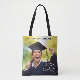 Bolsa Tote Foto de Graduação Vovó Orgulhosa