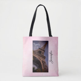 Bolsa Tote Foto de Marco Famoso da Torre Eiffel de Paris