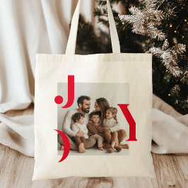 Bolsa Tote Foto de Natal JY | Feriado Personalizado