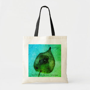 Bolsa Tote Foto de uma folha com uma gota de chuva!