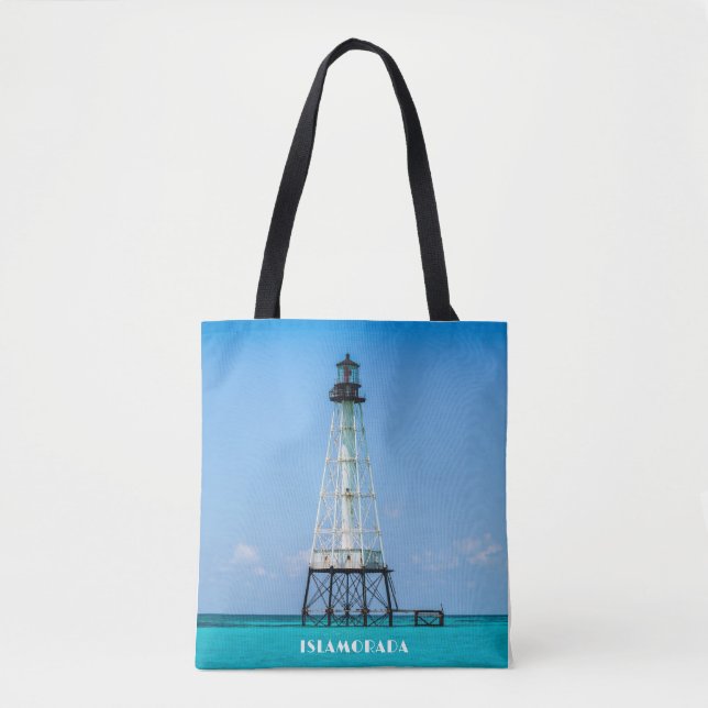 Bolsa Tote Foto do Farol de Islamorada Florida (Frente)