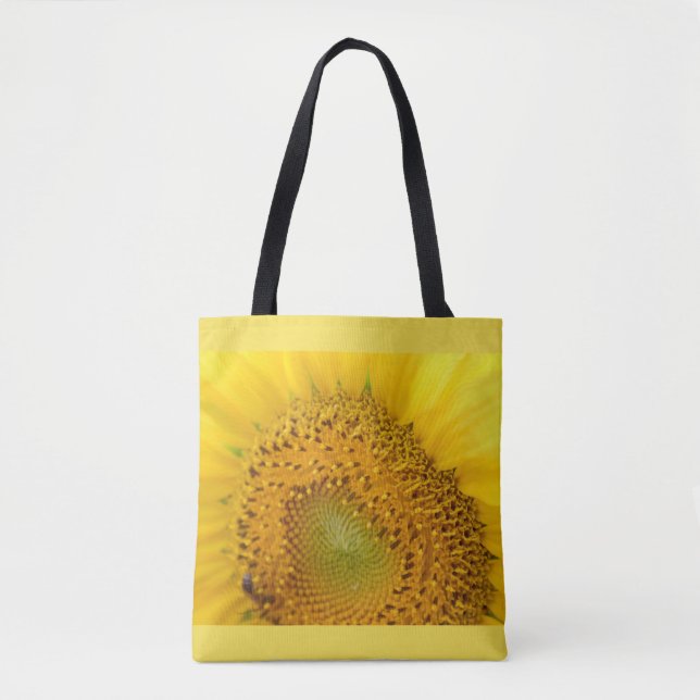 Bolsa Tote Foto do girassol (Frente)