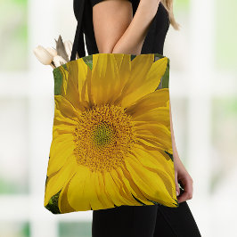 Bolsa Tote Foto do Jardim Floral Amarelo