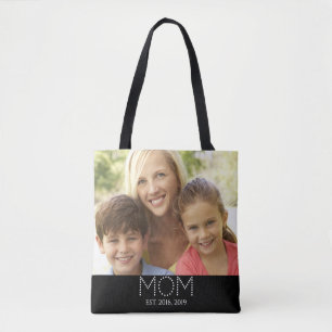 Bolsa Tote Foto do Roteiro Estabelecido pela Mamãe