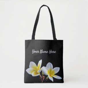 Bolsa Tote Foto Floral da Plumeria Amarela bonito