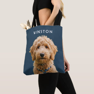 Bolsa Tote Foto Nome de Cachorros Personalizados - LEIA A DES