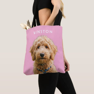 Bolsa Tote Foto Nome de Cachorros Personalizados - LEIA A DES