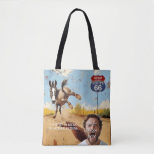Bolsa Tote Foto Personalizada da Rota 66 em Oatman