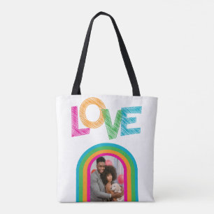 Bolsa Tote Foto personalizada de LOVE personalizada